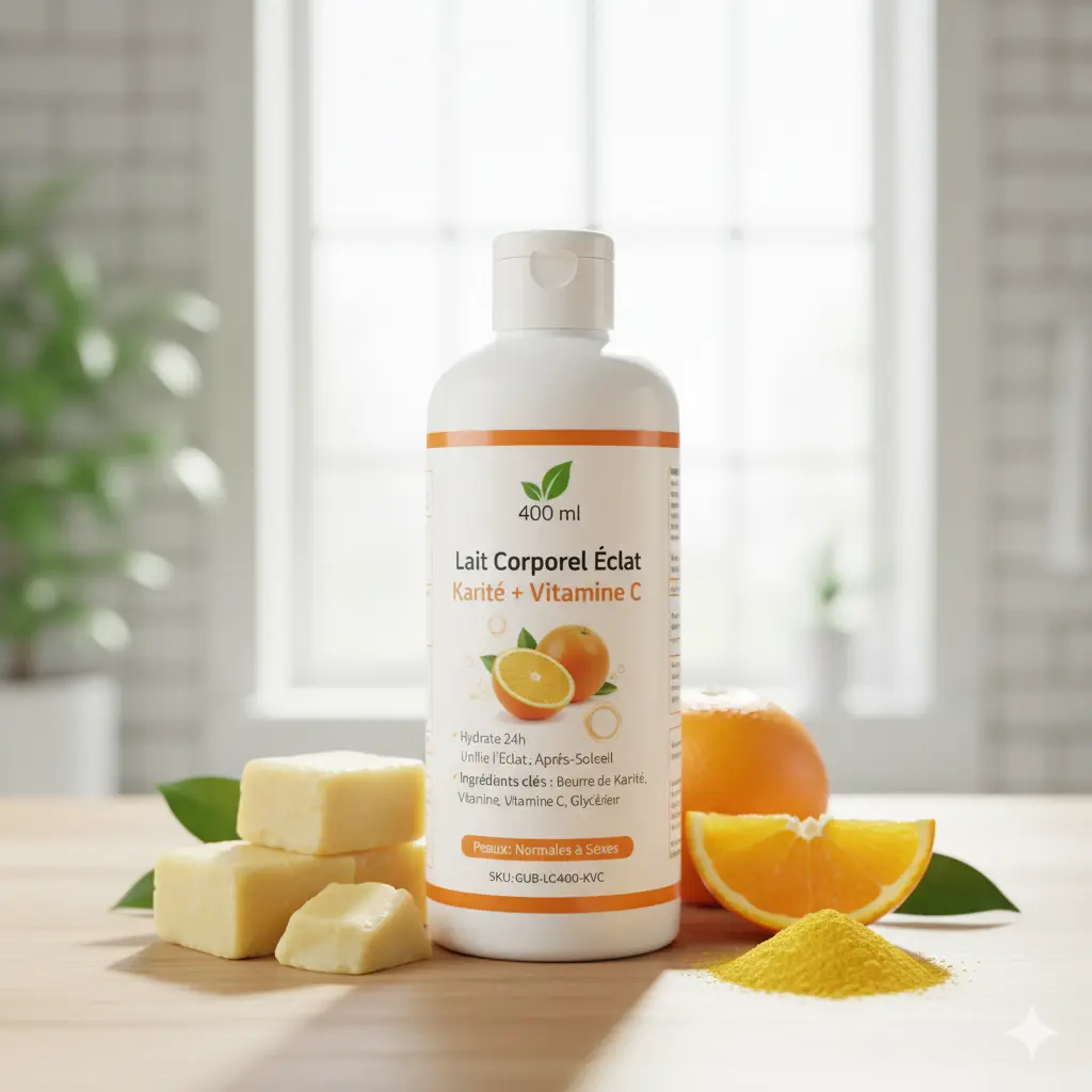 Lait Corporel Éclat Karité + Vitamine C — 400 ml