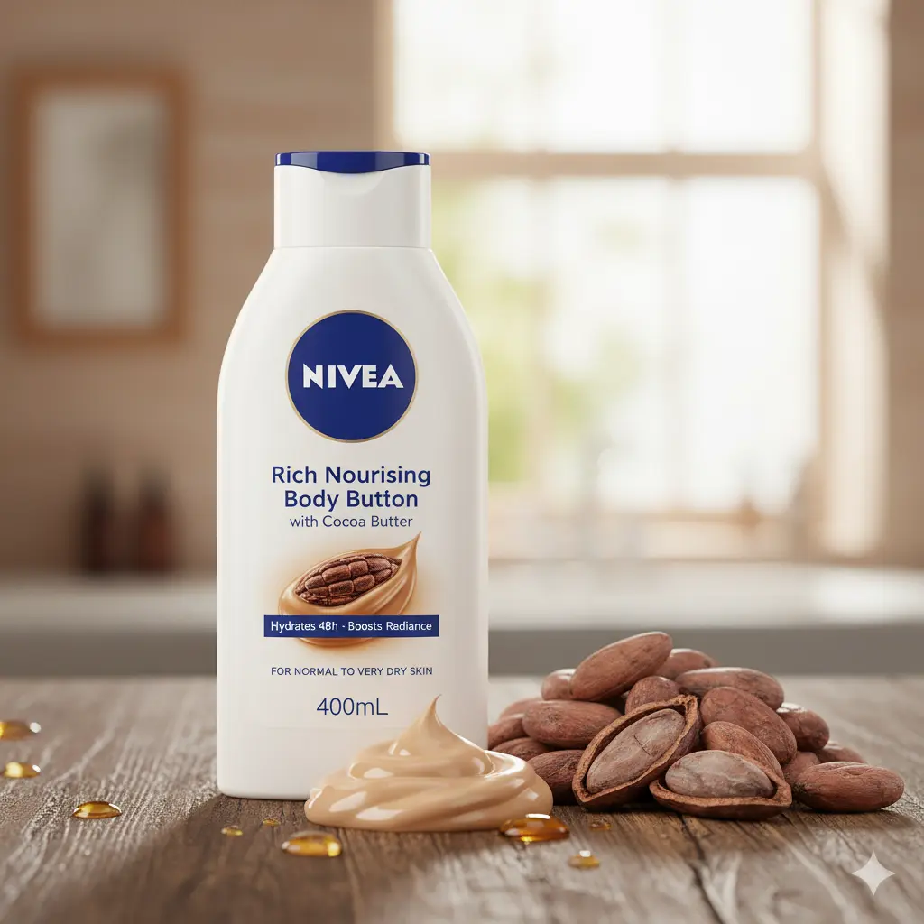Lait Corps NIVEA au Beurre de Cacao (Rich Nourishing)